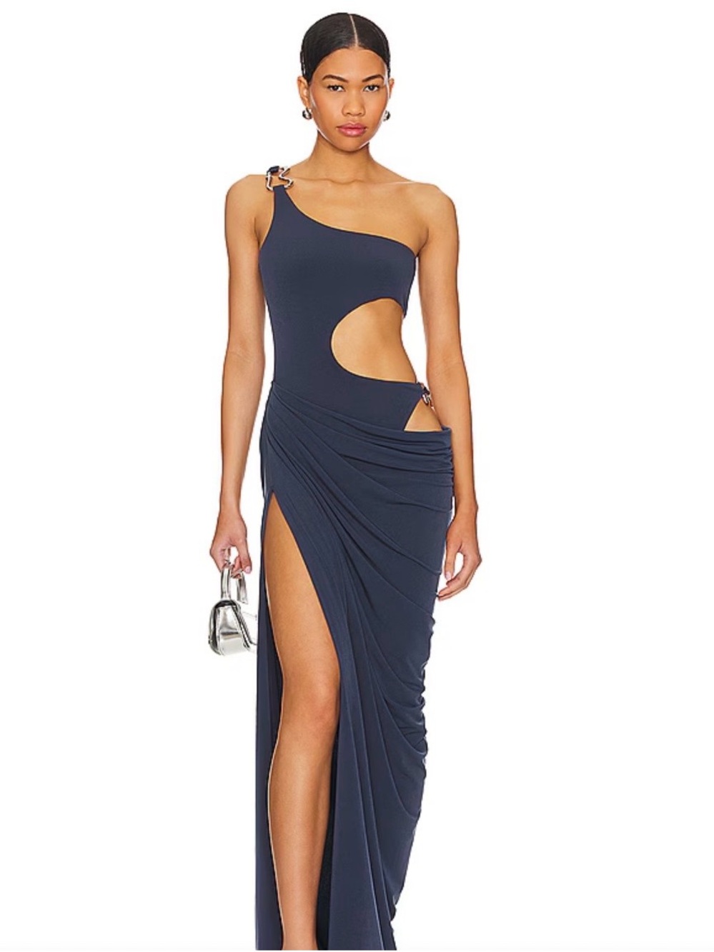 NEW NBD x Revolve Ainsleigh Maxi Dress in Slate Gray reg $258 Small